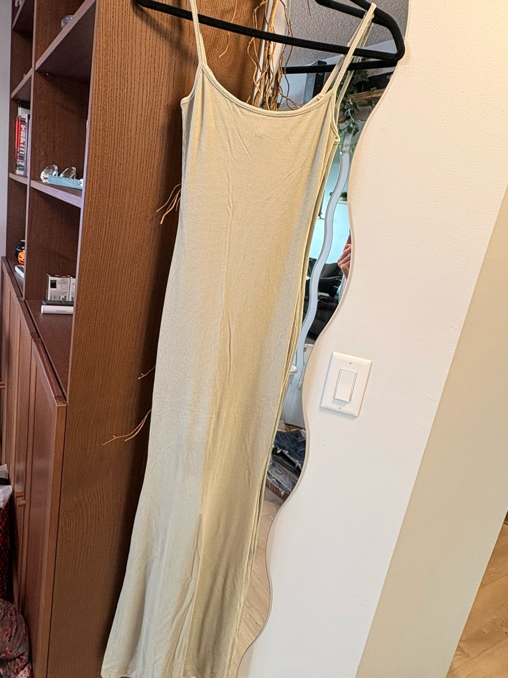 Skims Maxi Dress - Light green/gray colour